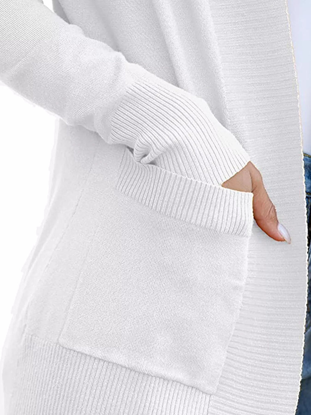Open Front Knit Cardigan