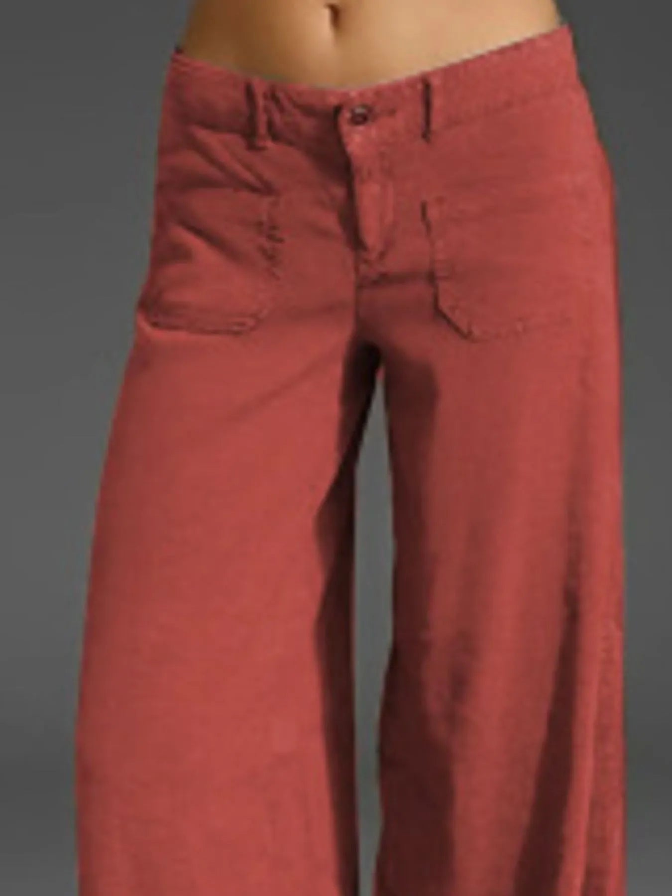 Full Size Wide Leg Pants with Pockets Plus Size