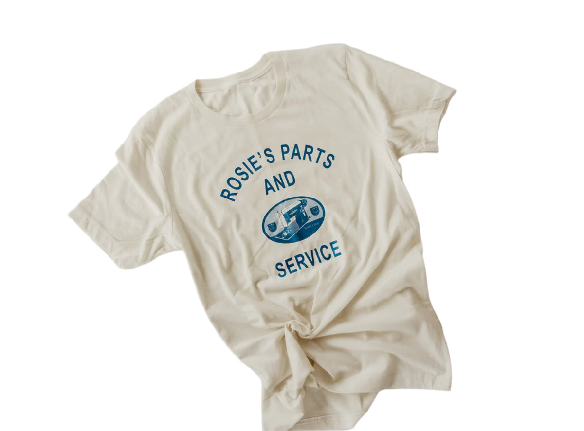 T Shirt | Vintage Natural Rosie's Crew Neck