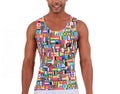 Insta Slim Big and Tall Flag Activewear Muscle Tank 5MAT001BT