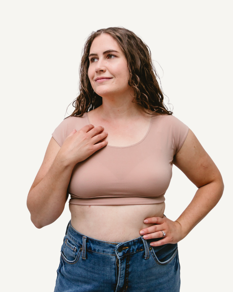 Elegant Basic Cap Sleeve Halftee - Plus Size T-shirt