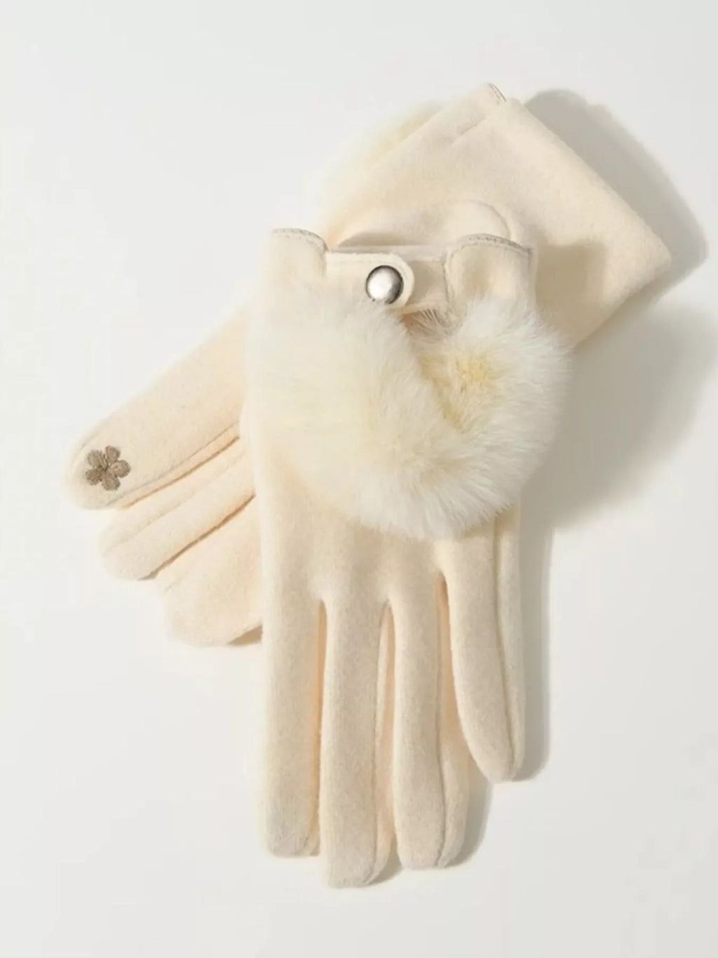 Faux Fur Cuff Gloves