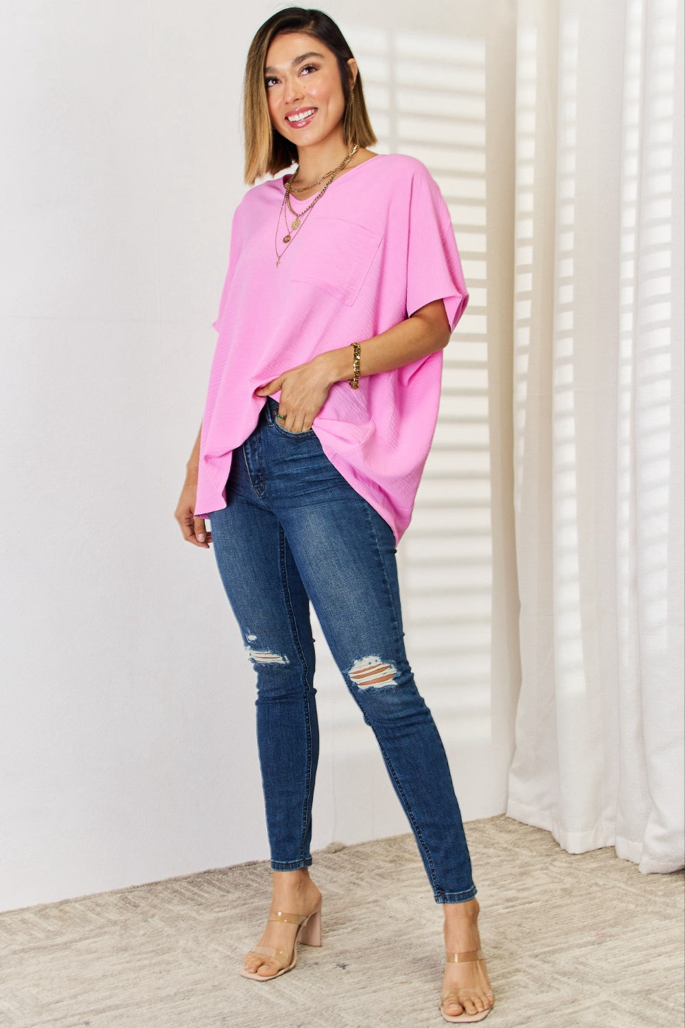Textured Crewneck Tee