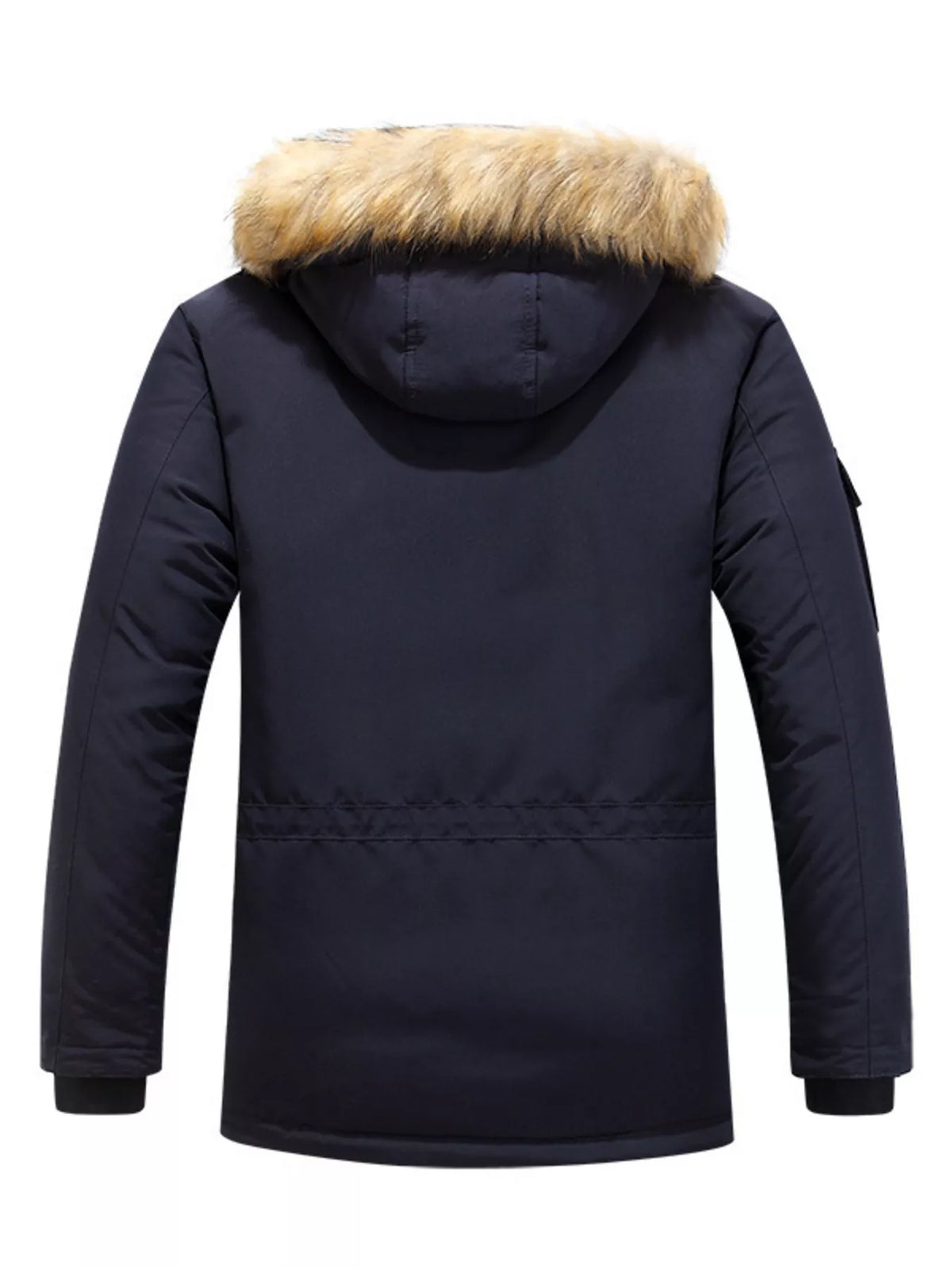 Men's Plus Size Fur Hooded Warm Winter Parka Coat