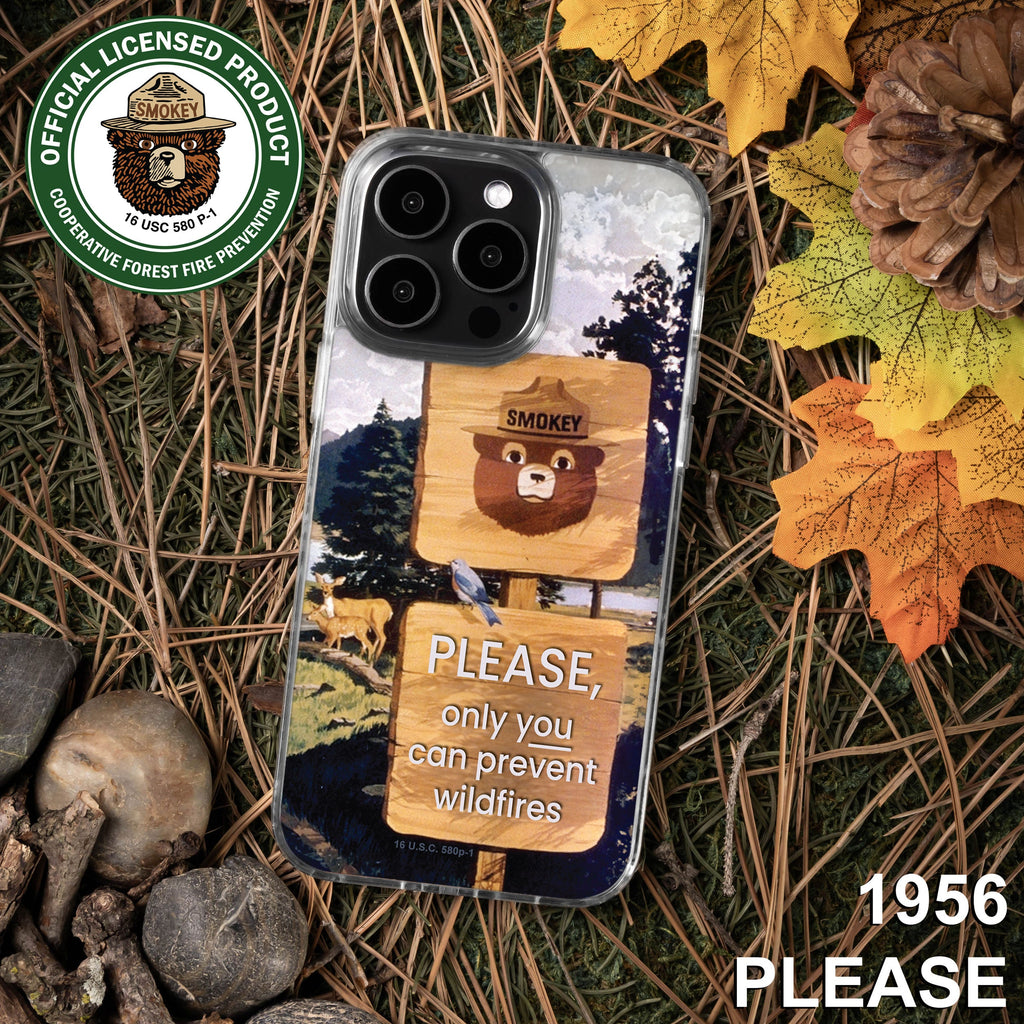 Smokey Bear Classic HD Apple iPhone 15 Series Mag-Safe Phone Case