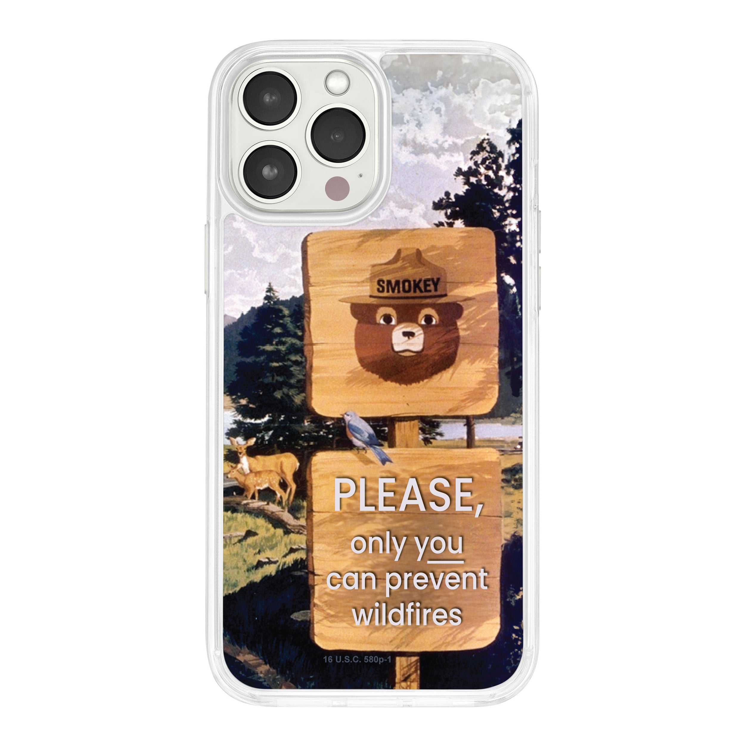 Smokey Bear Classic HD Apple iPhone 15 Series Mag-Safe Phone Case