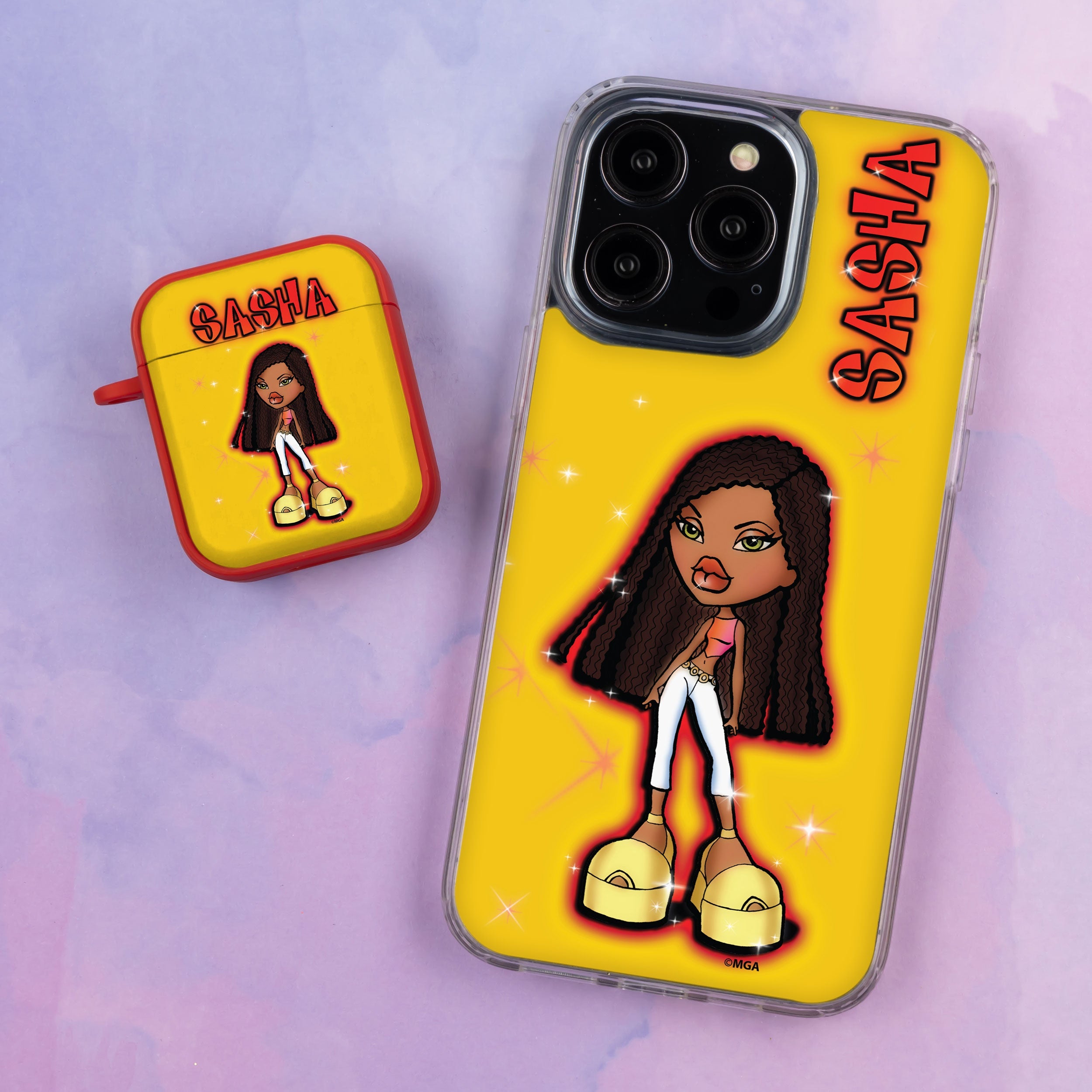 Bratz® Passion For Fashion HD Apple iPhone 12 Mag-Safe Phone Case and AirPods Gen 1 & 2 Combo Package