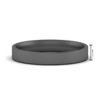 Comfort Fit Flat 4 mm Mens Wedding Band