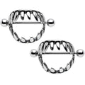 14G 7/8 Halloween Fang Nipple Shield Set