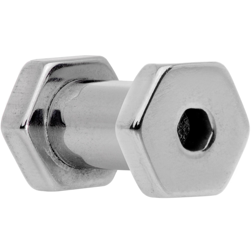 6G Geometric Hexagon Screw Fit Tunnel Plug Set