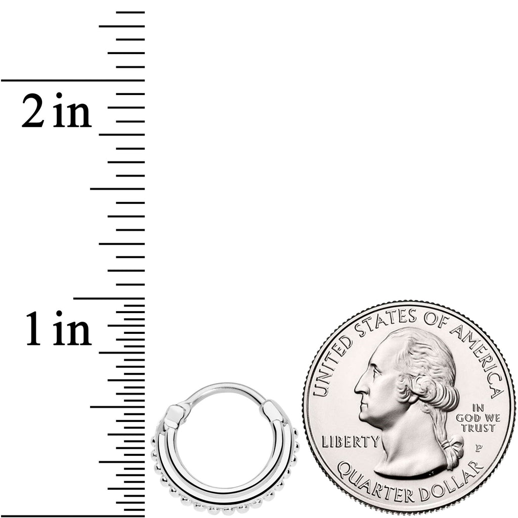 16G 3/8 Delicate Details Hinged Septum Ring