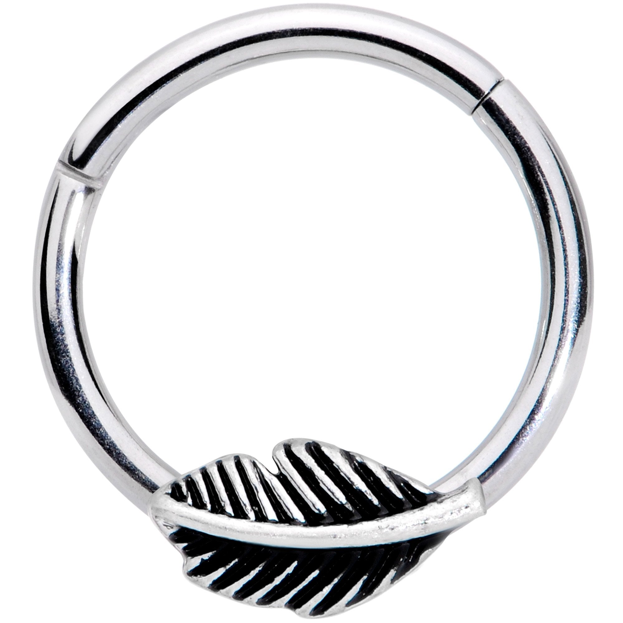 16G 3/8 Floating Feather Hinged Segment Ring