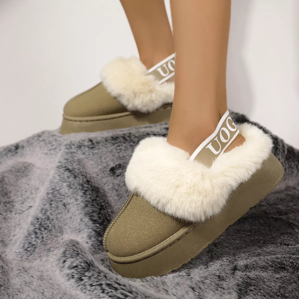Round Toe Platform Ankle Boots