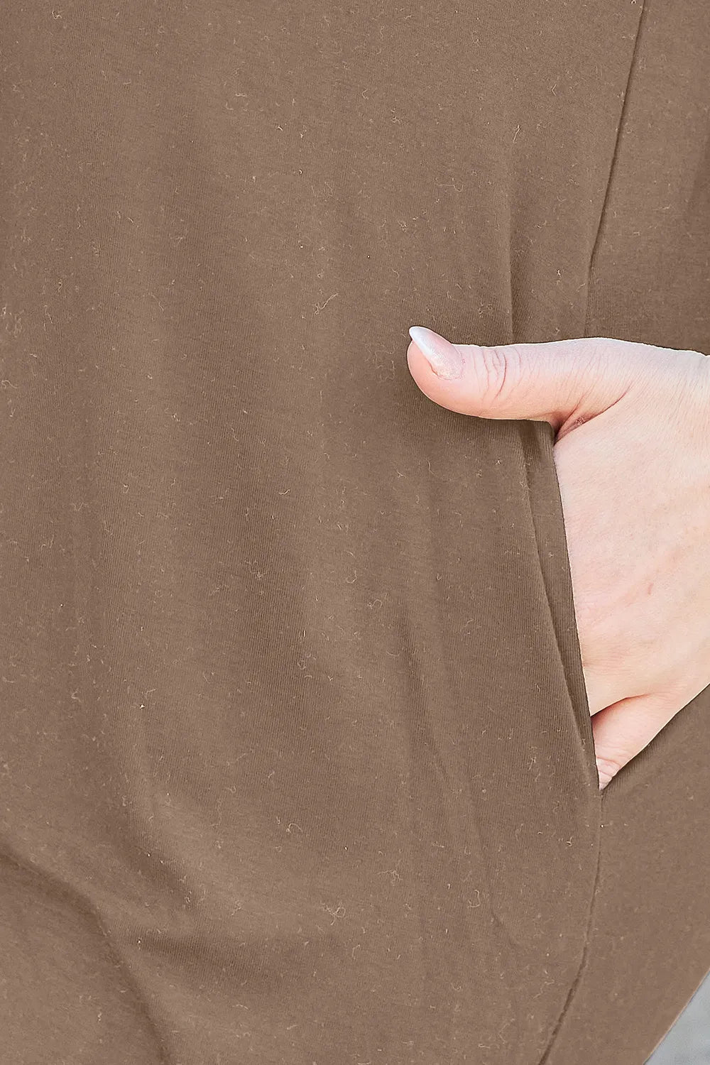Full Size Round Neck Short Sleeve Dress with Pockets