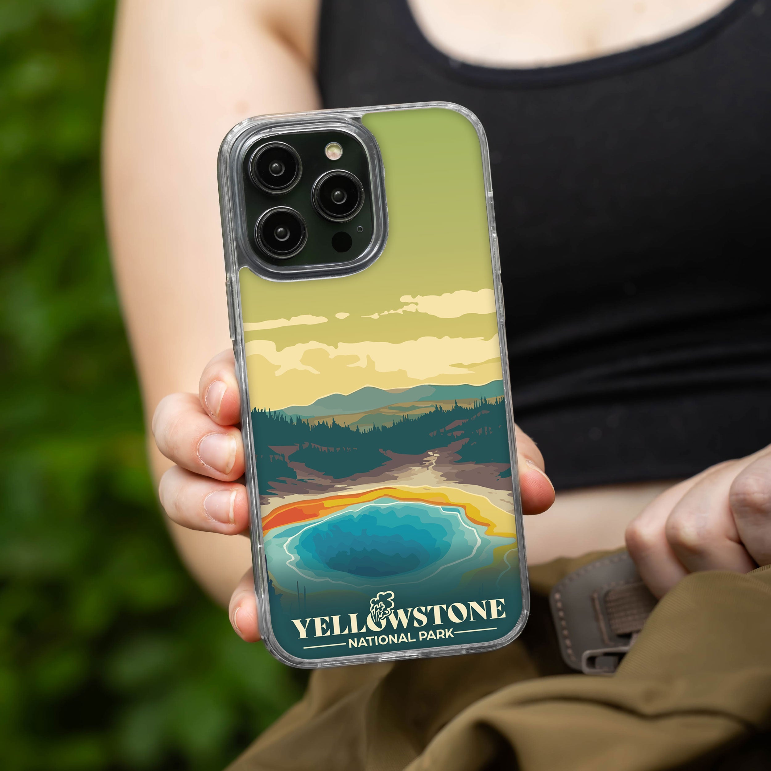 National Parks Yellowstone HD Apple iPhone 15 Series Mag-Safe Phone Case