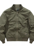 Men's Plus Size Classic Zip Up Bomber Jacket