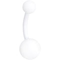 Wonderfully White Matte Belly Ring