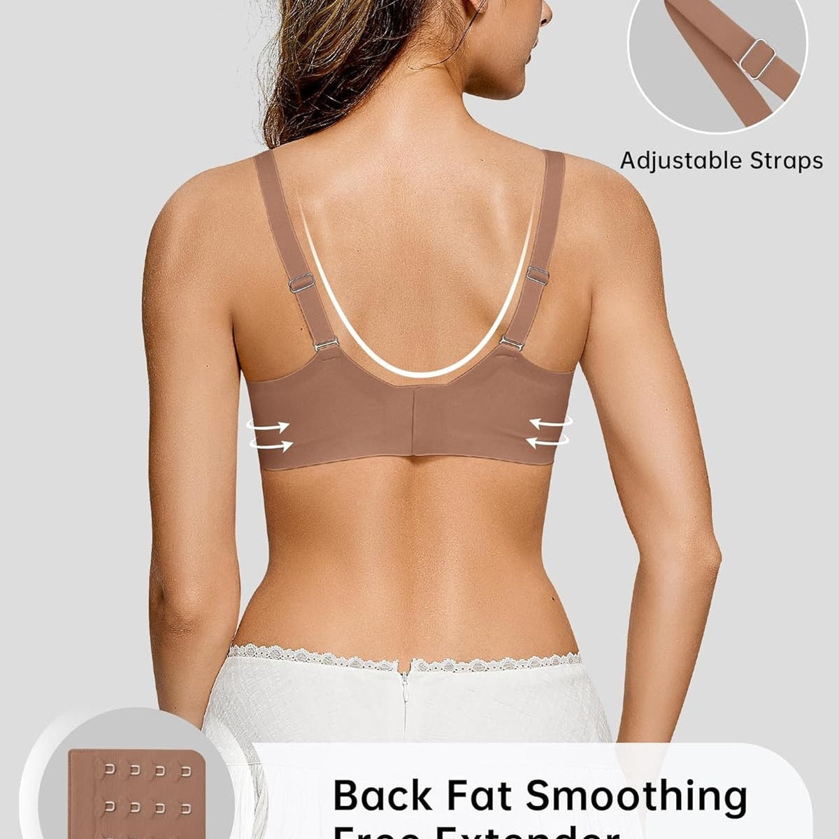 Wireless Scalloped Push-Up Bra, No Underwire