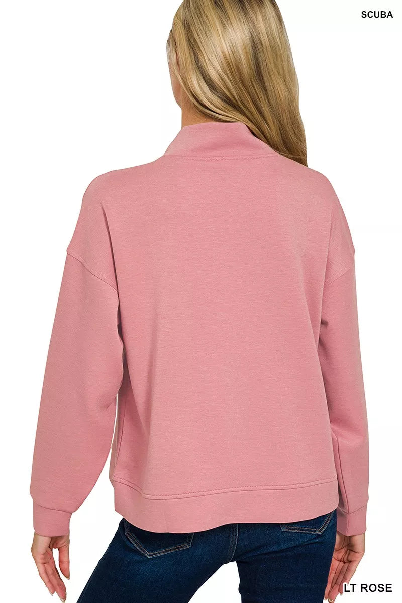 I am a Fashion Junky Scuba Half Zip Pullover and Jogger Set