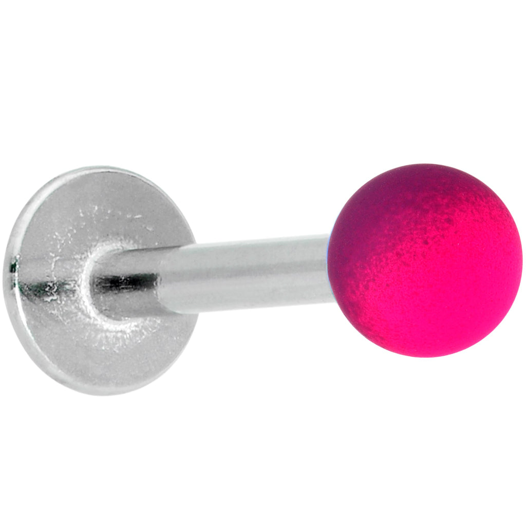 16G 5/16 Pink Purple Ombre Soft Finish Labret Monroe Tragus