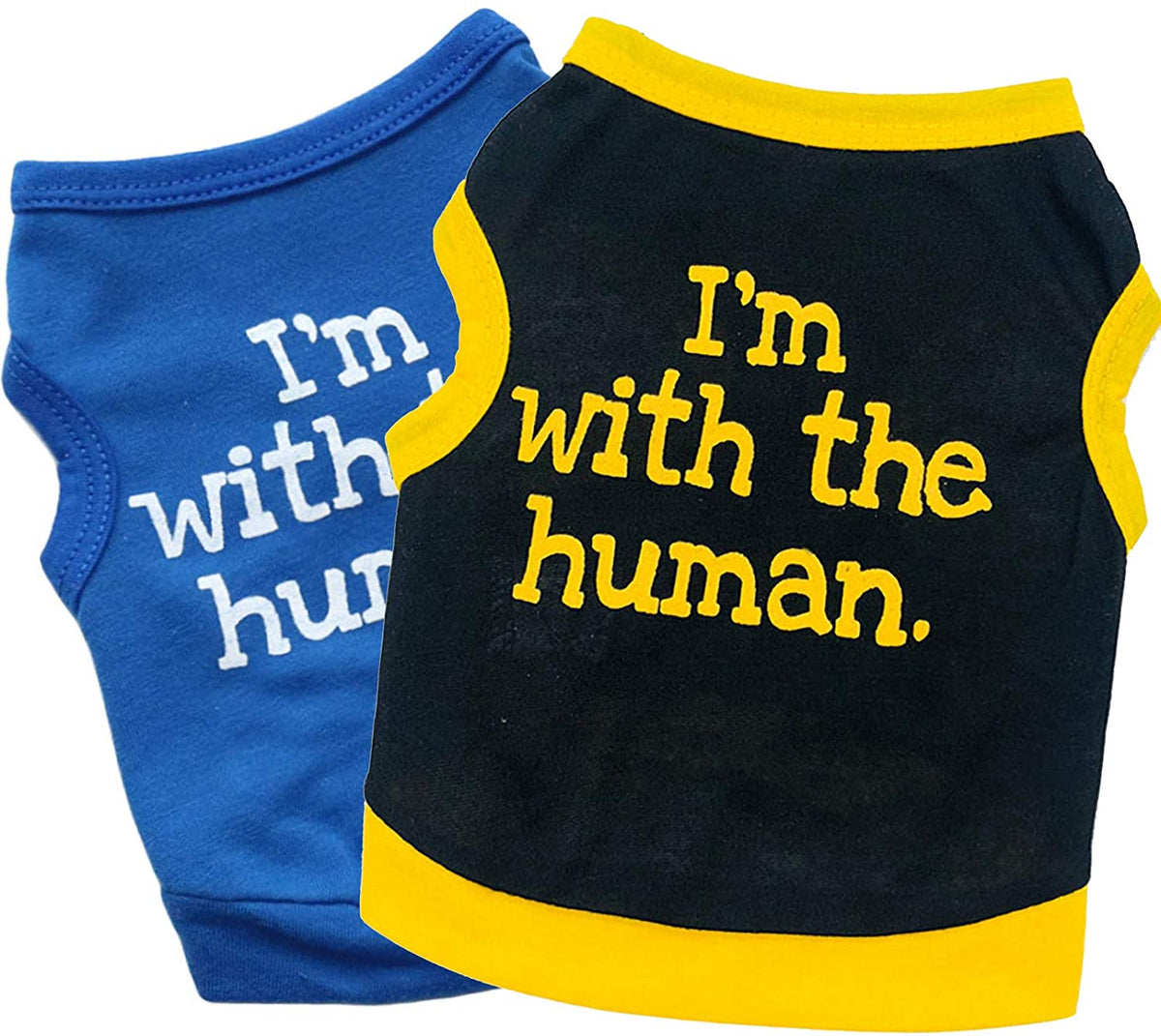 I'm with The Human Dog Cat Puppy Pet Shirts