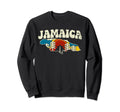 Jamaica Jamaican Country Rainbow 70S Map Sweatshirt - Trendy Graphic Unisex