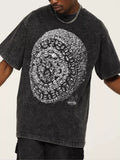 Men's Graphic Round Neck Short Sleeve T-Shirt
