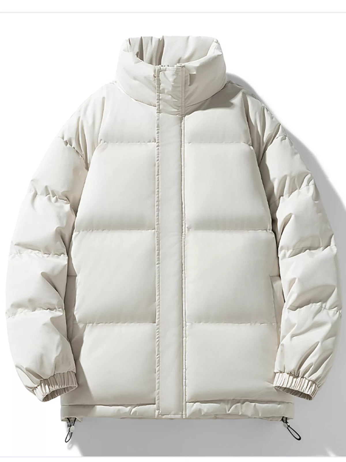 Men's Full Size Padded Stand Collar Winter Coat Plus Size