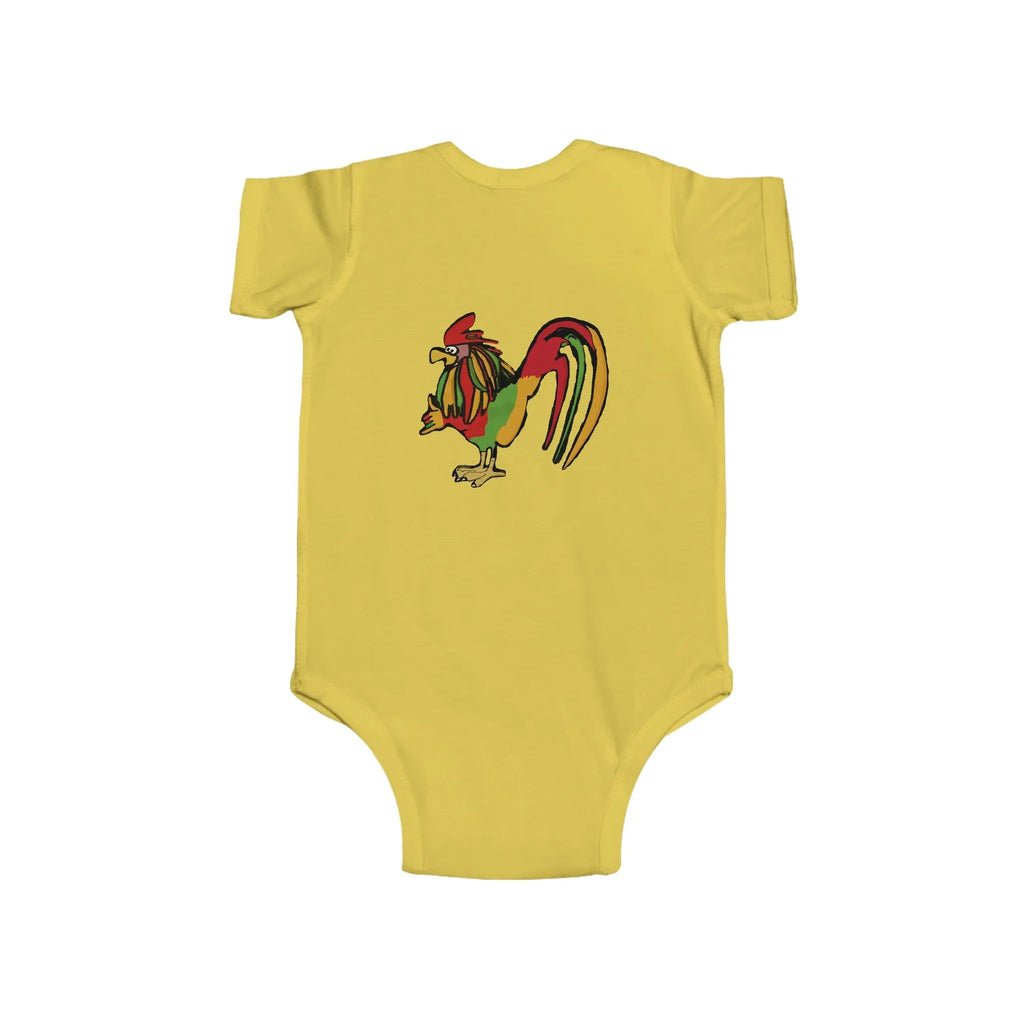 Infant Rasta Rooster Jersey Bodysuit