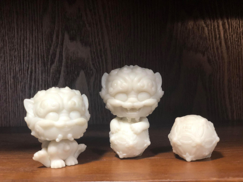 Shi-Shi the Tiny Guardian DIY Blank Mini Figure Set