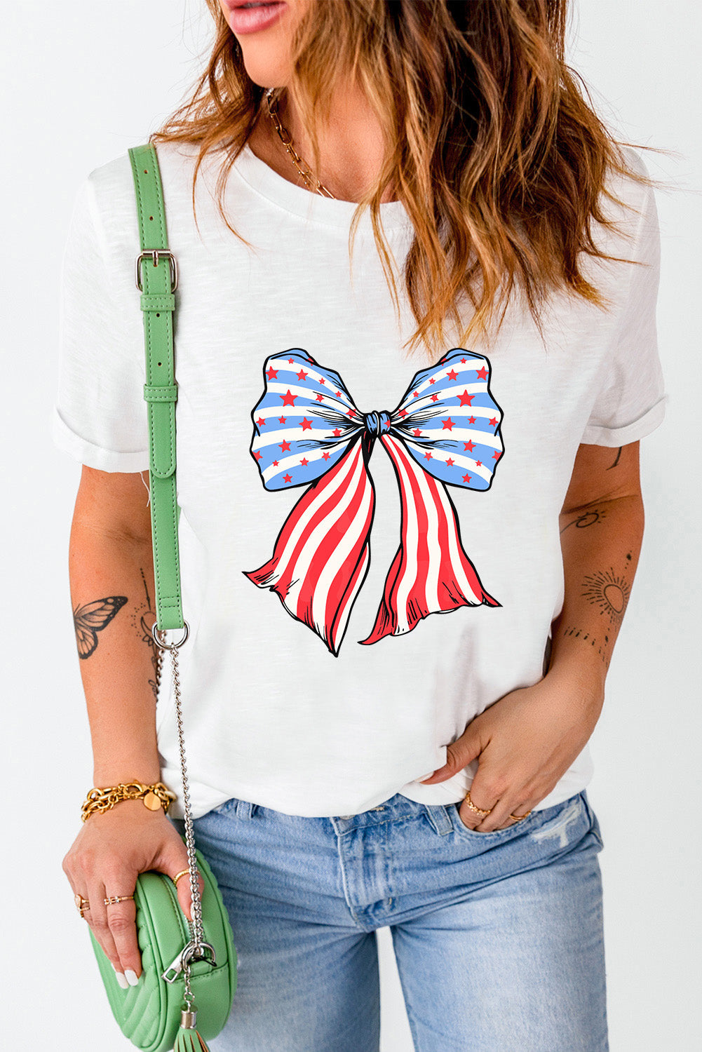 Patriotic Bow Tee