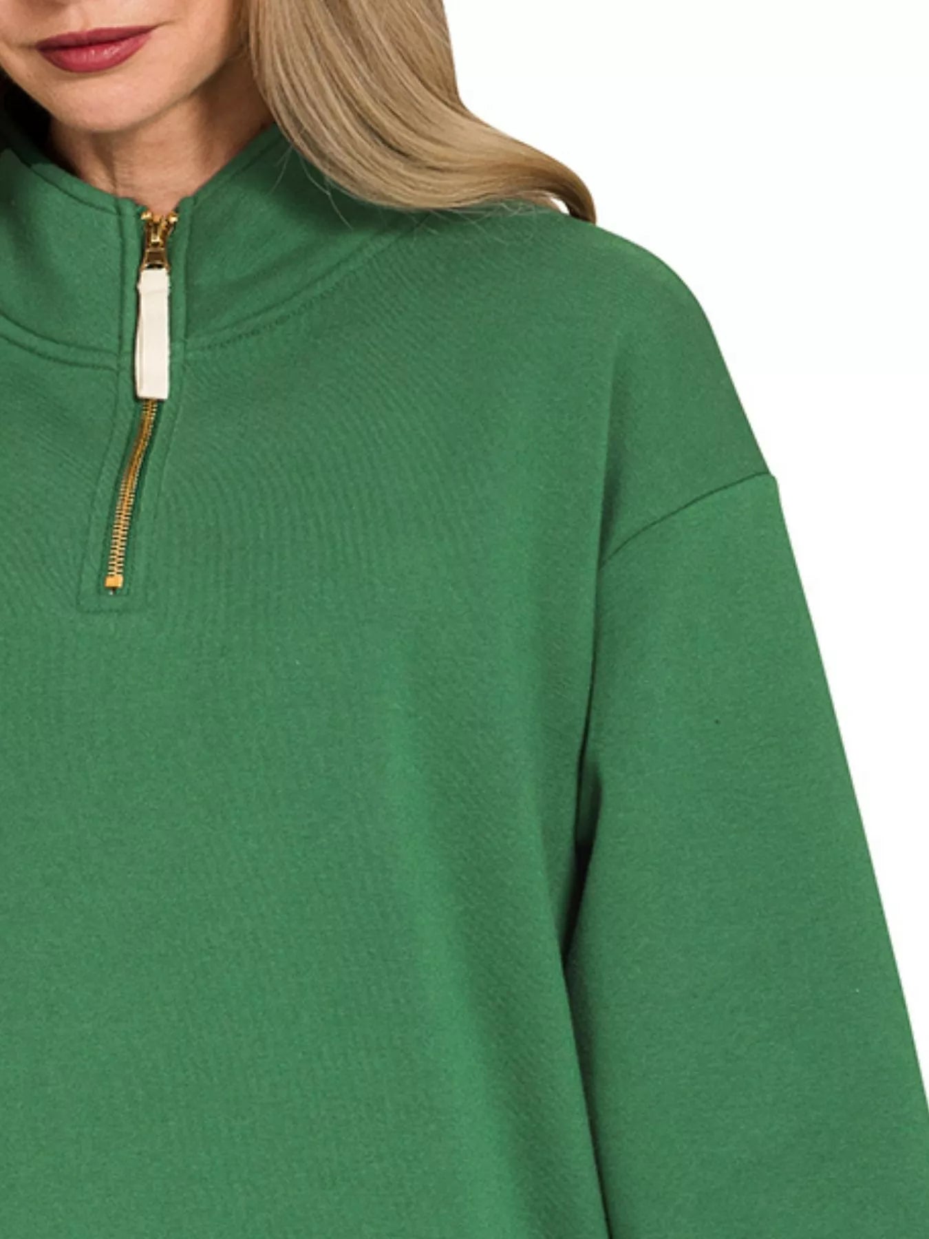 Fleece Half Zip Sweatshirt