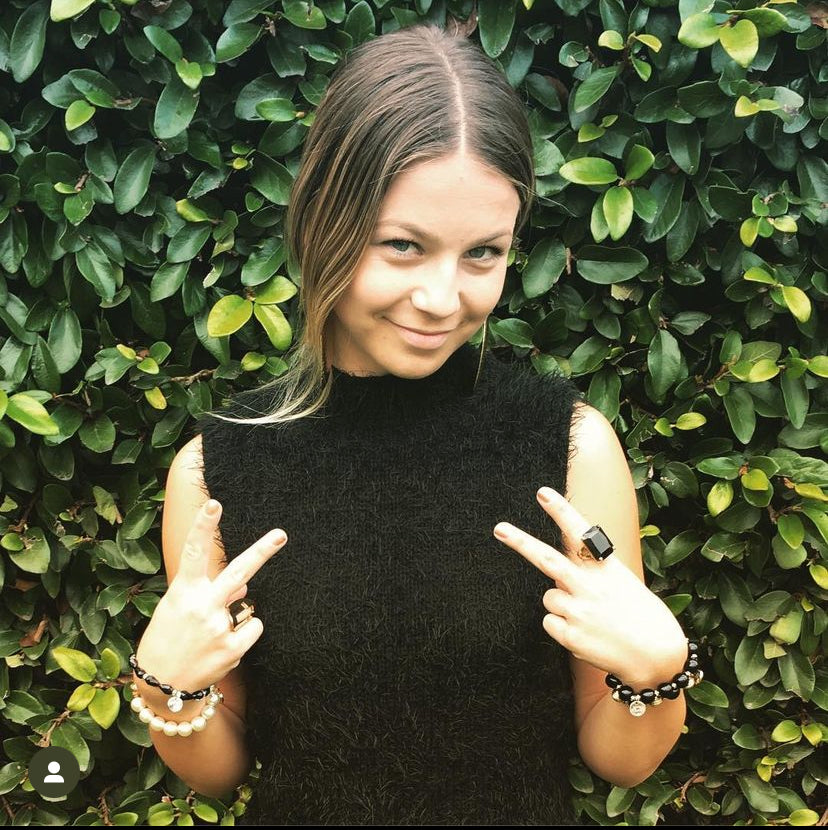 The Urban Charm Jet Black Crystal Signature Statement Ring