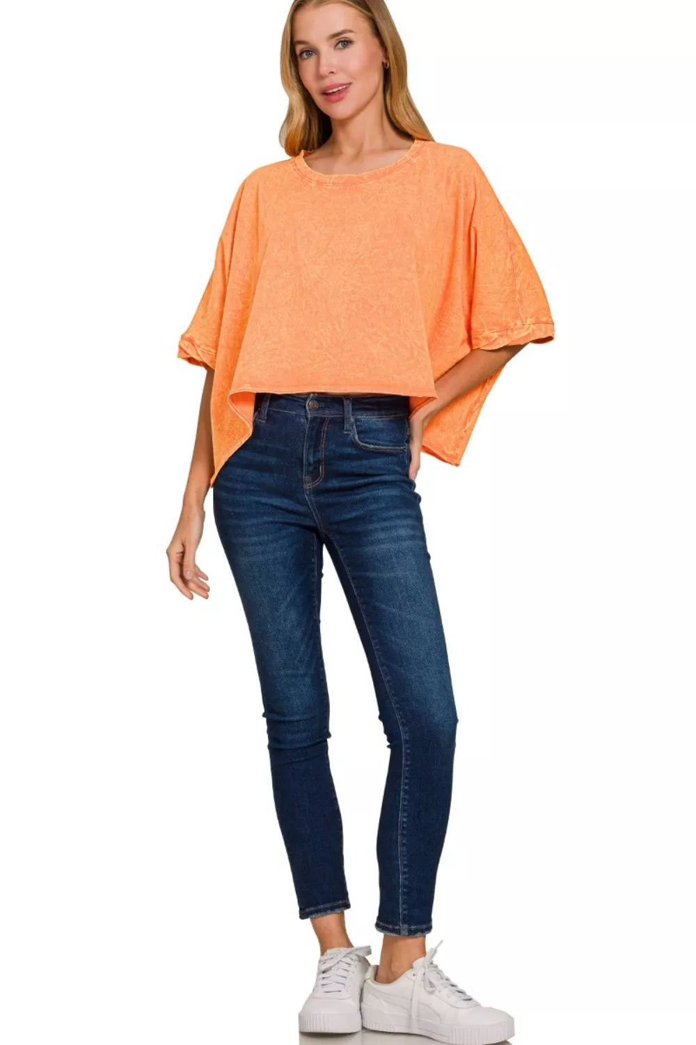 Premium Cotton Crinkle Wash Oversized T-Shirt