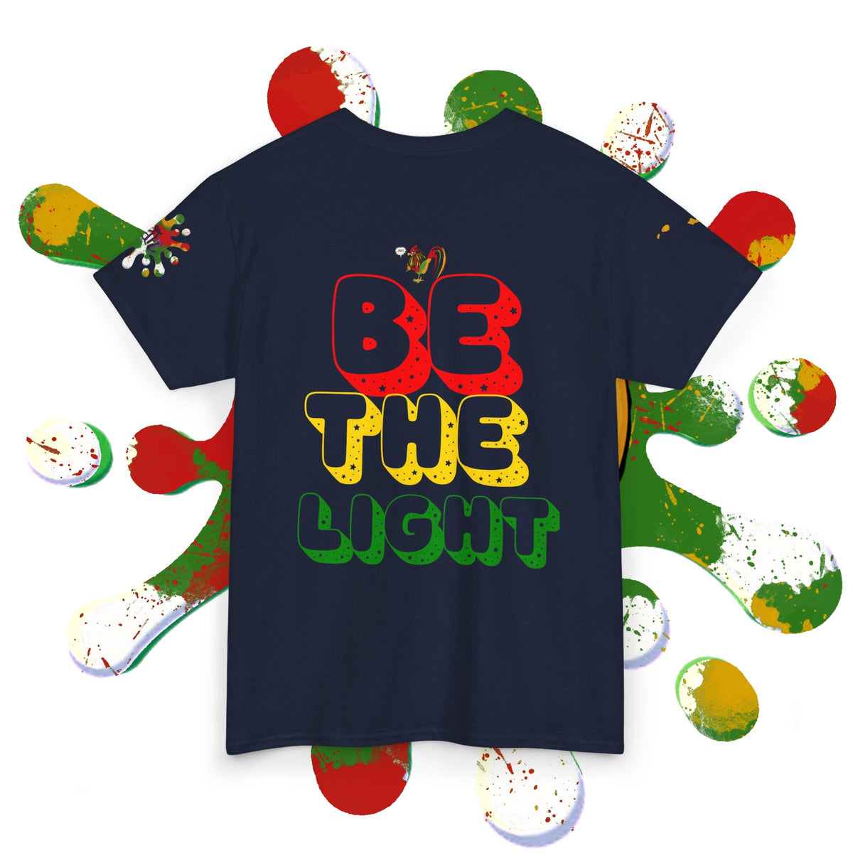 Rasta Rooster Tee - Ancient Maya Edition
