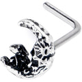 20G 7mm Mushrooms on the Moon L Shape Nose Ring