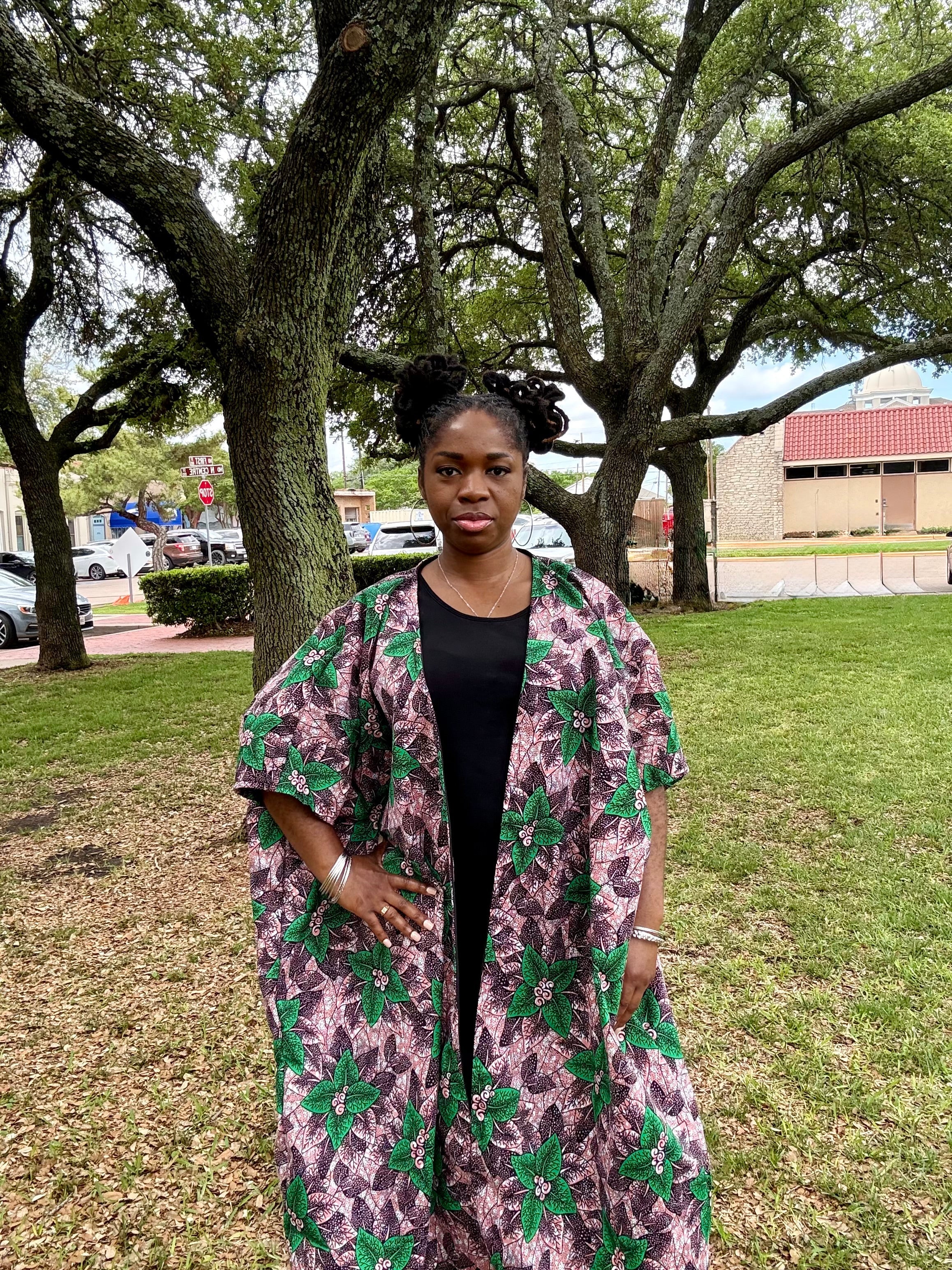 Bold African Print Custom Kimono Duster - Summer Outerwear/ Robe for Women