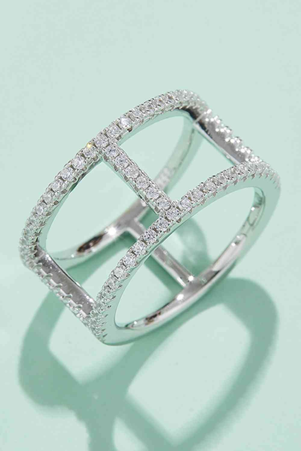 Always Get Better Moissanite Ring – Modern Minimalist Design See size chart under “more details”