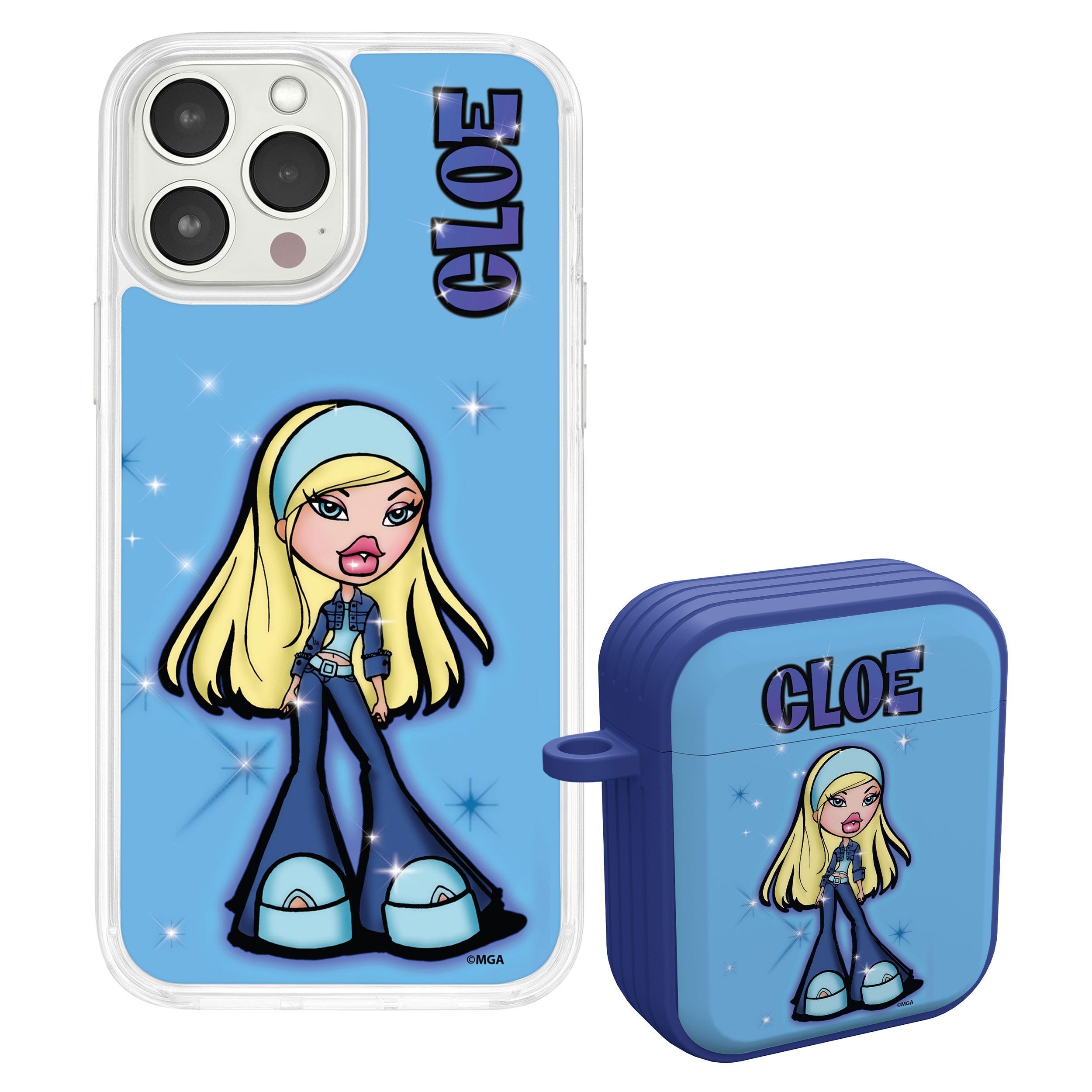 Bratz® Passion For Fashion HD Apple iPhone 14 Mag-Safe Phone Case and AirPods Gen 1 & 2 Combo Package