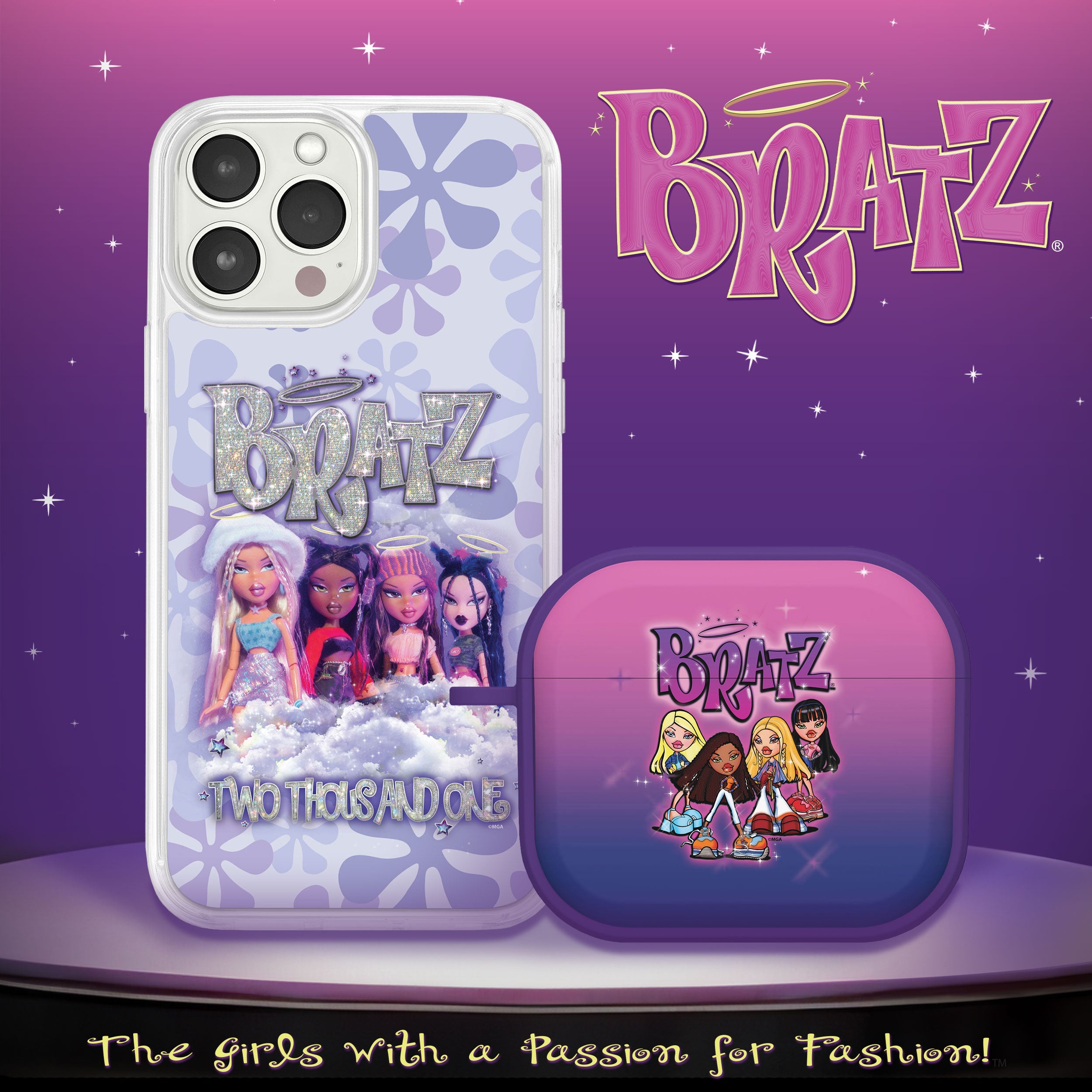 Bratz® Classic HD Apple iPhone 15 Mag-Safe Phone Case and AirPods Gen 3 Combo Package
