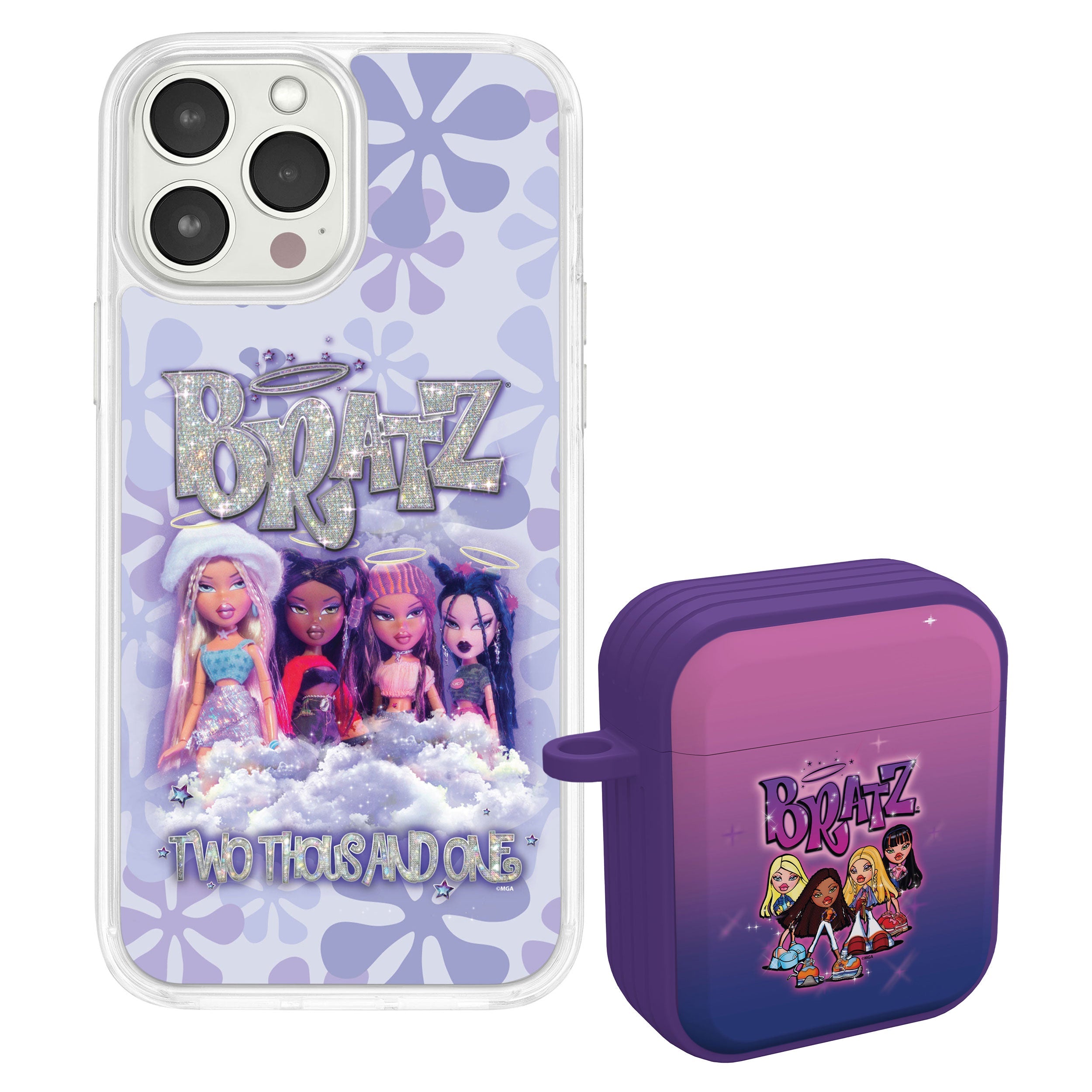 Bratz® Classic HD Apple iPhone 15 Mag-Safe Phone Case and AirPods Gen 1 & 2 Combo Package