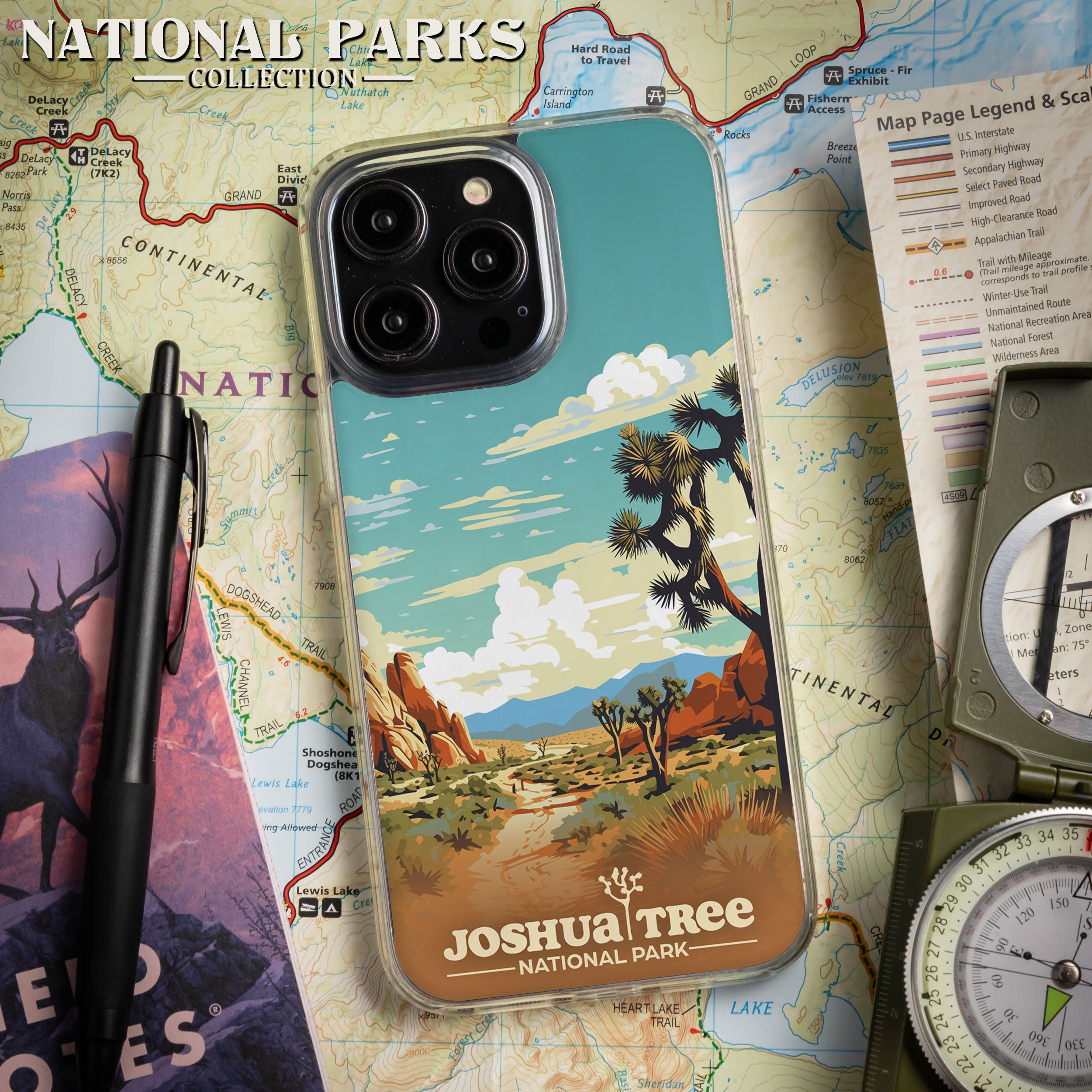 National Parks Joshua Tree HD Apple iPhone 15 Series Mag-Safe Phone Case
