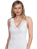 MaRe Luxury Merino Wool Blend V-Neck Top with Lace Trim. Proudly Made in Italy.