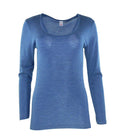 MaRe Luxury Merino Wool Blend Long Sleeve T-Shirt. Proudly Made in Italy.