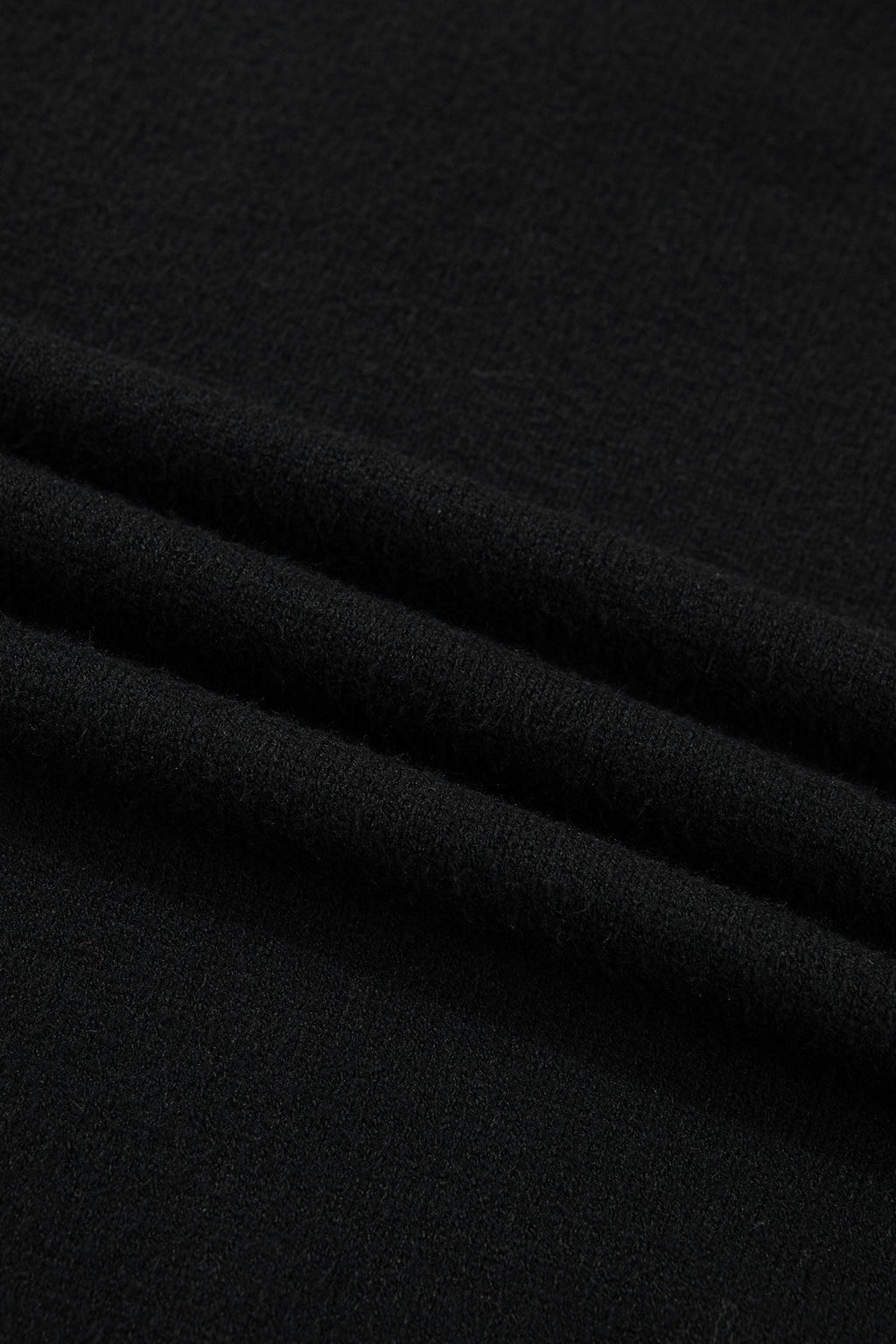 Black Heart Detail Contrast Cuffs Baggy Sweater