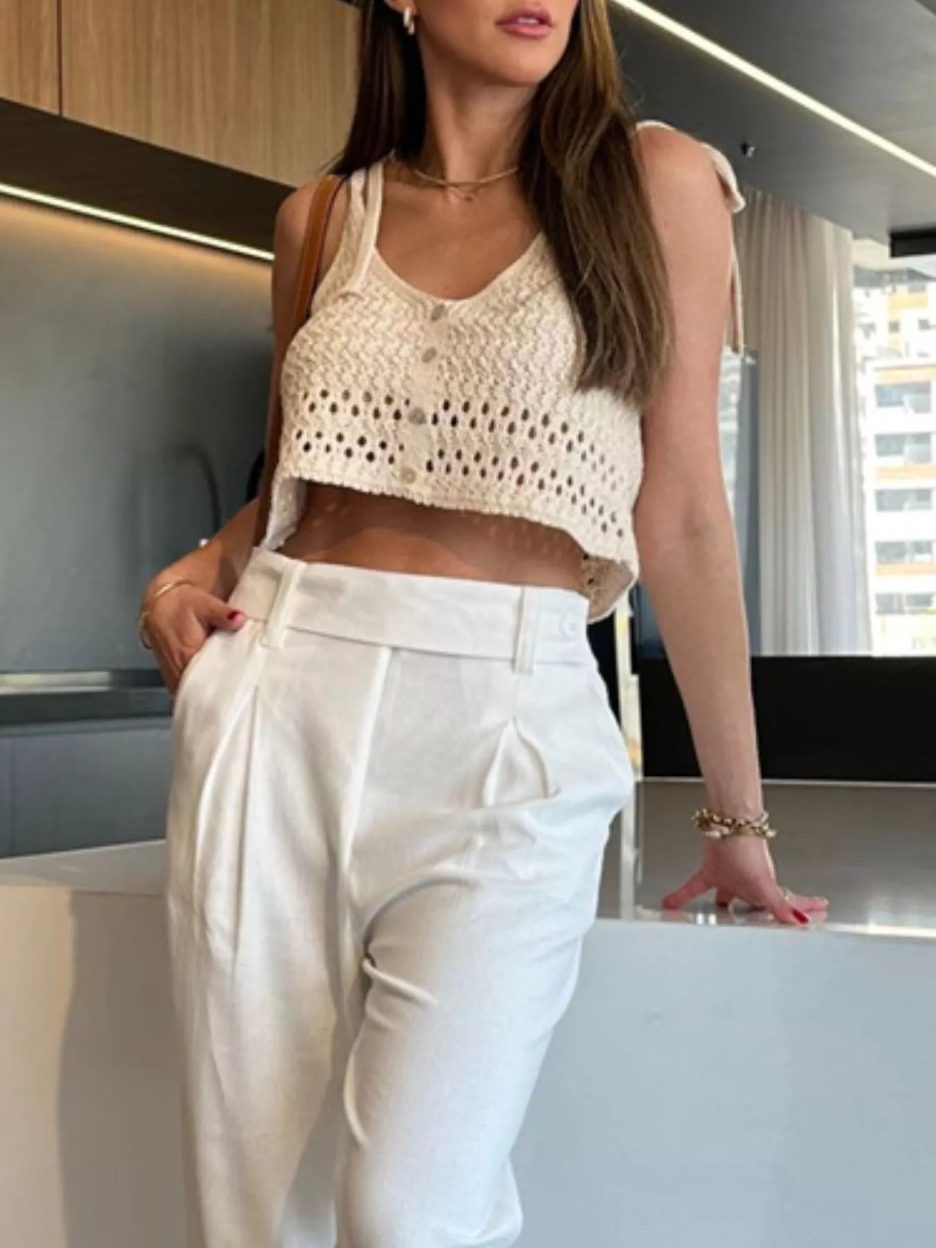 Crochet Knit Cami