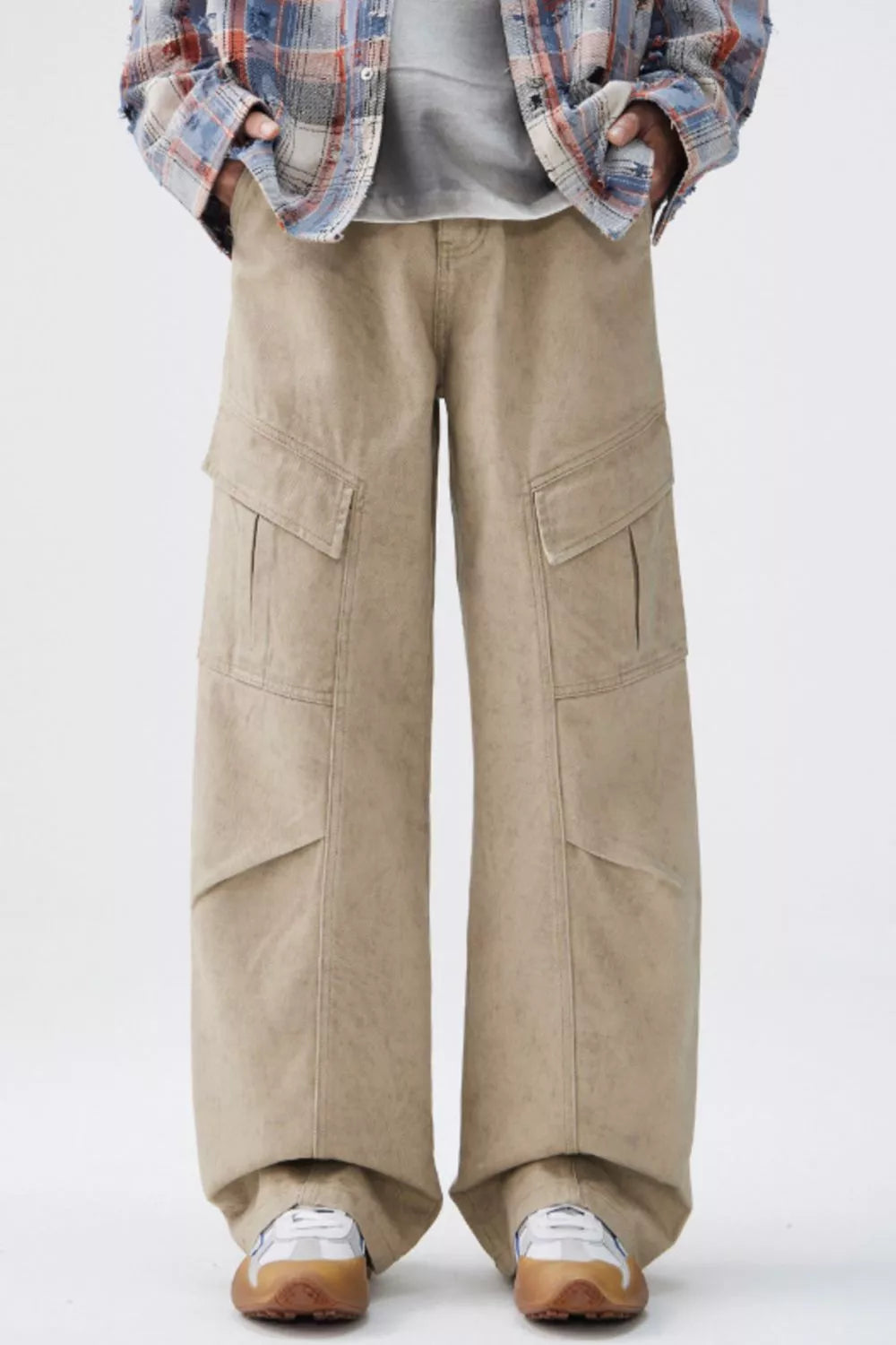 Men's Wide Leg Cargo Pants