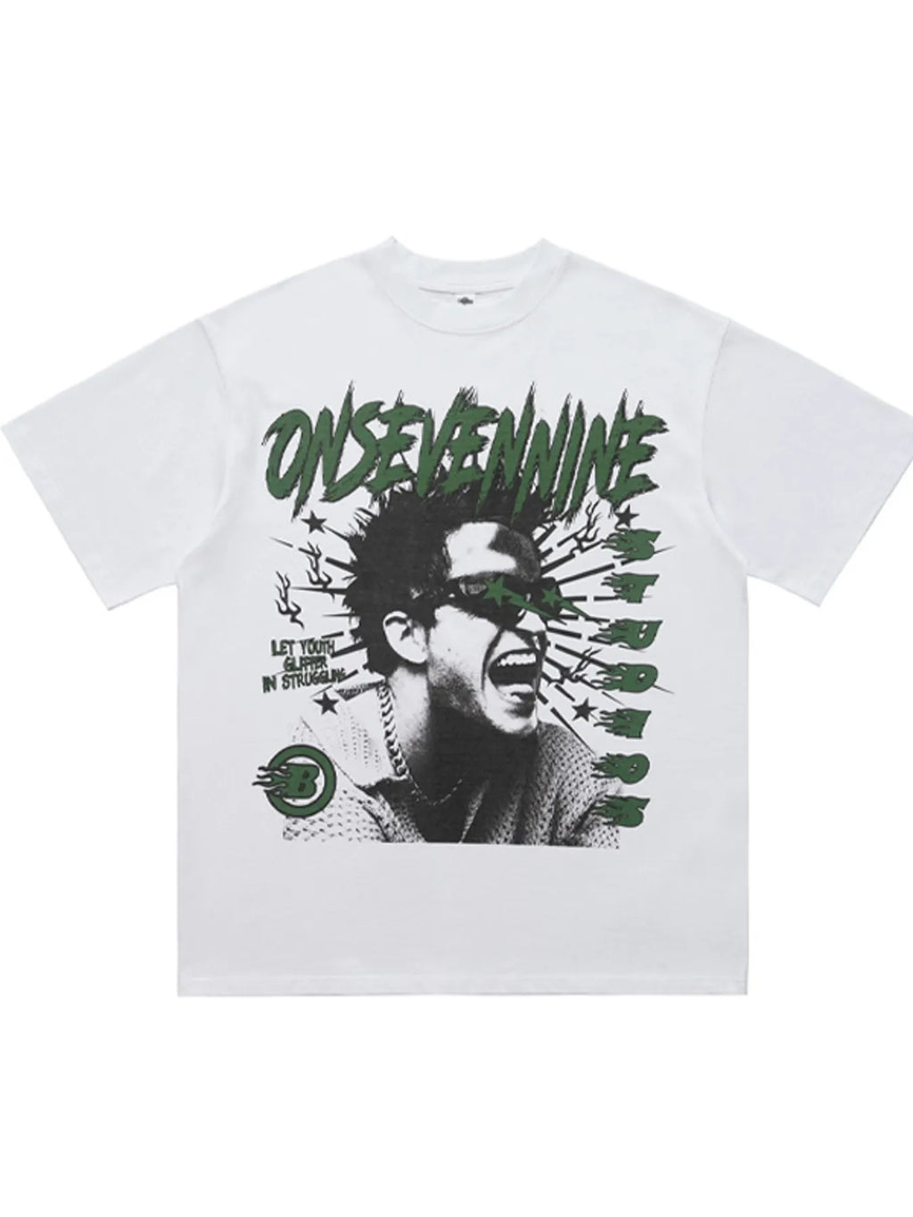 Men's Graphic Round Neck Oversized T-Shirt