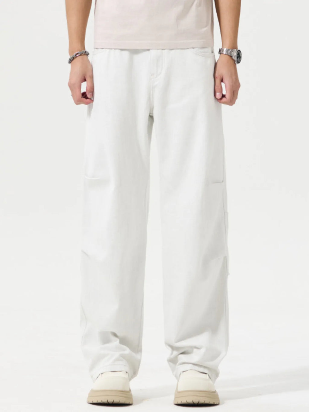 Men's Full Size Wide Leg Casual Jeans Plus Size