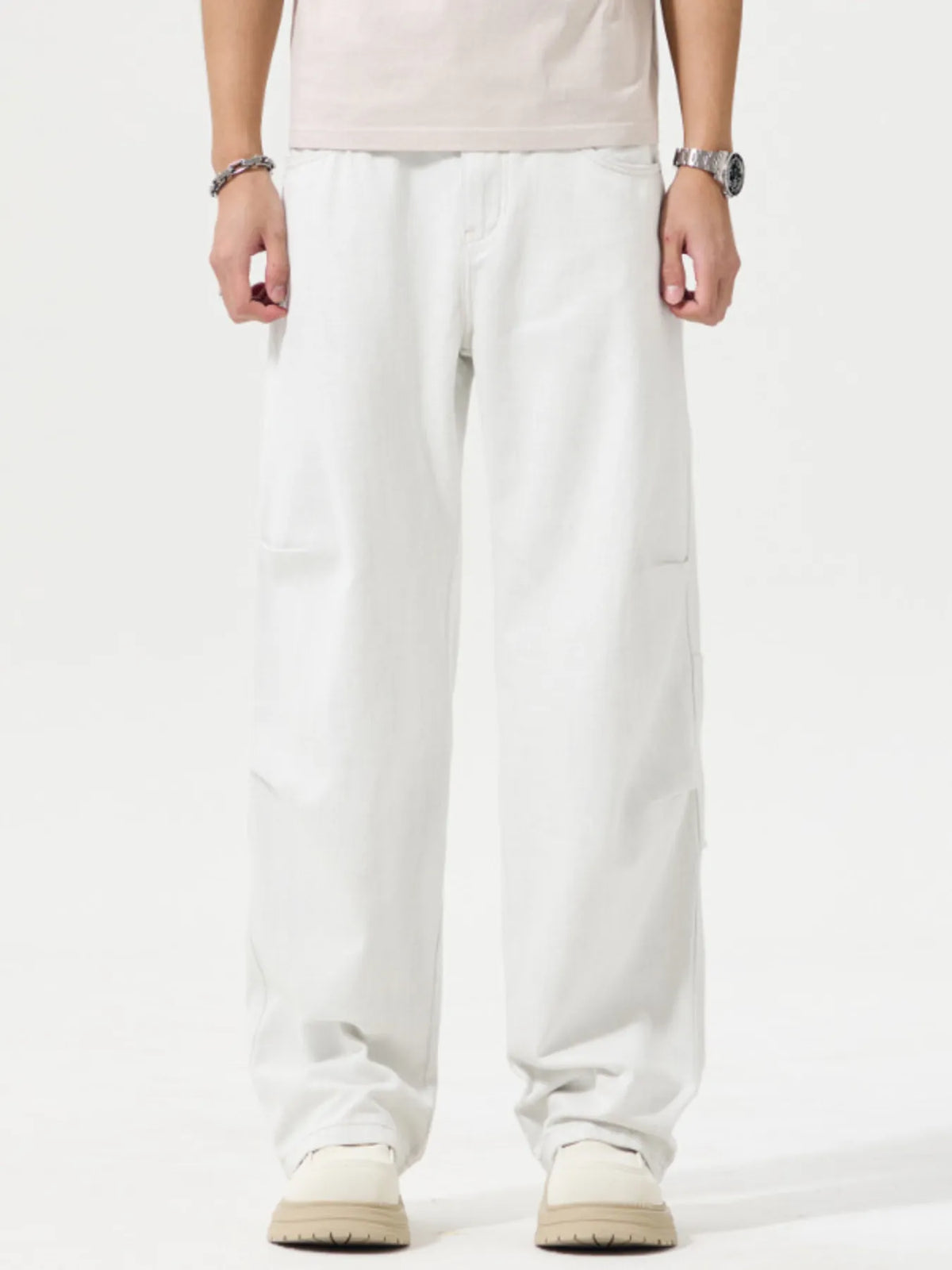 Men's Full Size Wide Leg Casual Jeans Plus Size